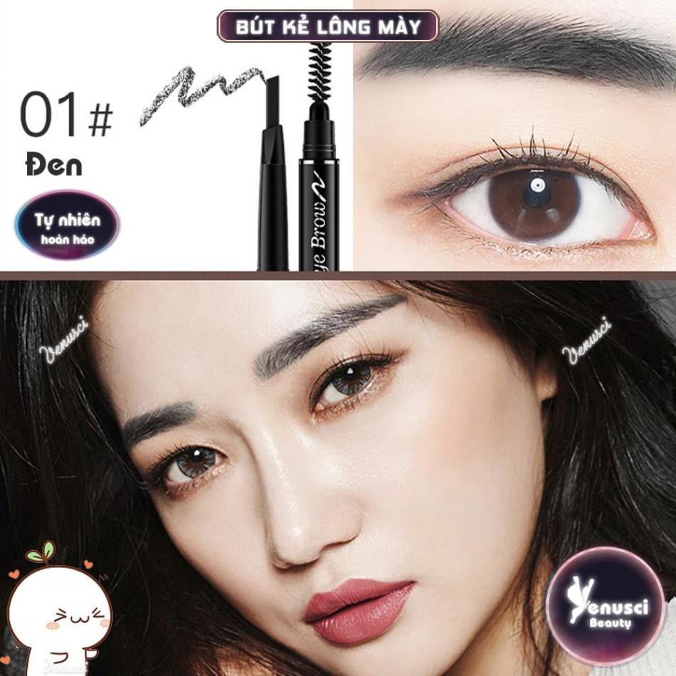 Chì Kẻ Mày Double Effect Lameila 02 đầu không thấm nước