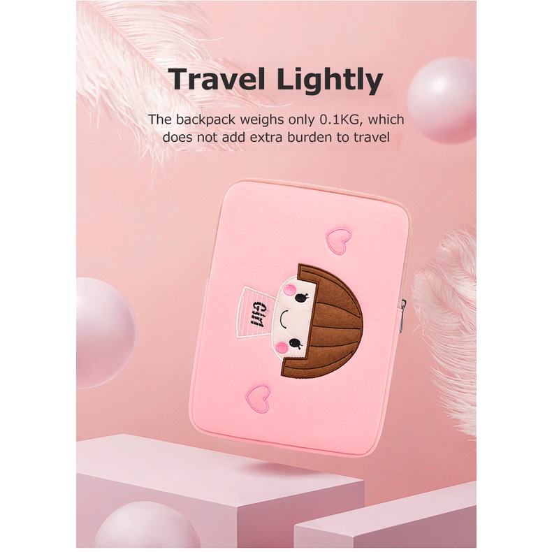 Túi Đựng Laptop Máy Tính Bảng 11 13.3 14.1 15.6 inch Họa Tiết Hoạt Hình Phong Cách Hàn Quốc