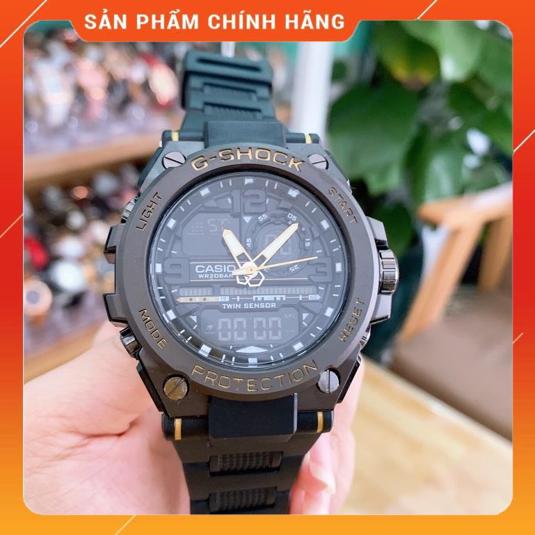 * [TẶNG HỘP DA] Đồng hồ nam Casio G-shock GTS 8600 Original –Chống nước 20Bar Viền Thép không gỉ, Nam tính, 45mm. *