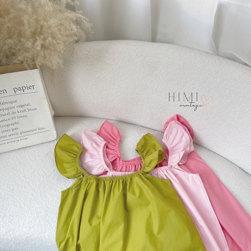 Đầm cổ vuông dài qua gối xẻ tà thời trang retro Pháp | BigBuy360 - bigbuy360.vn