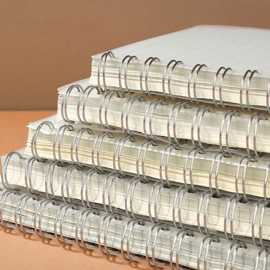 Sổ tay lò xo A5, A4 kẻ ô vuông, sổ còng 160 trang bìa trong suốt chống nước siêu đẹp Bullet Journal