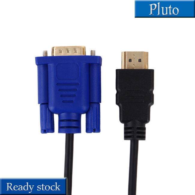 Dây cáp chuyển đổi HD 1080P HDMI đầu cắm sang ổ cắm VGA thích hợp cho máy tính 1.8M