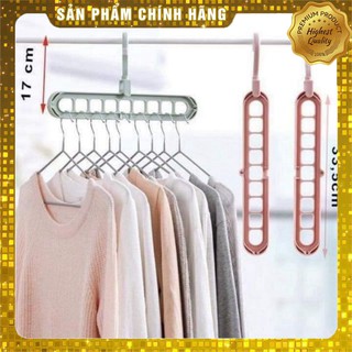 Móc 9 lỗ treo quần áo đa năng