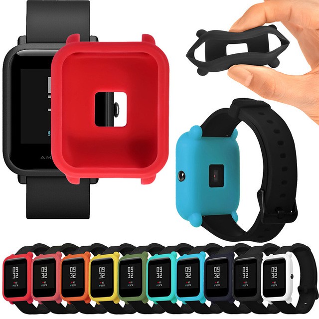 Khung Silicone Mềm Bảo Vệ Cho Mặt Đồng Hồ Thông Minh Xiaomi Huami Amazfit Bip Bit Lite Youth