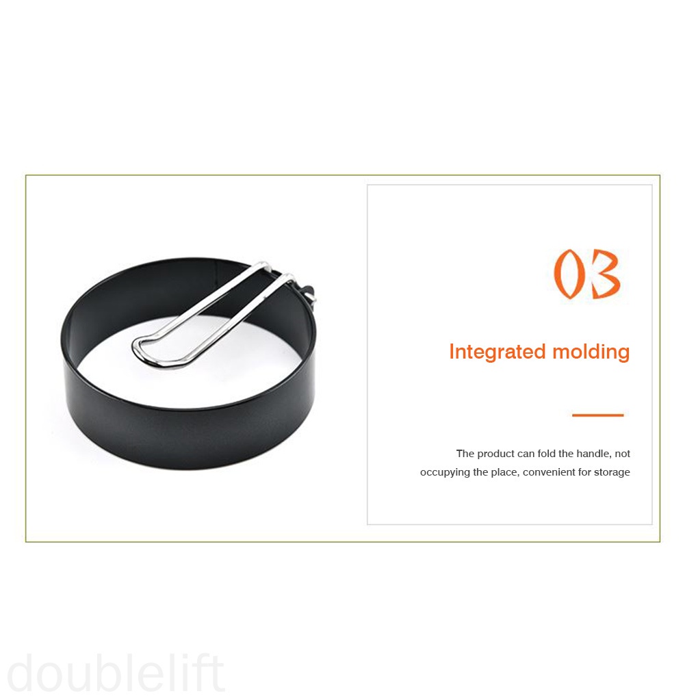 Khuôn Chiên Trứng Ốp La Bằng Sắt Có Tay Cầm Tiện Dụng Cho Nhà Bếp