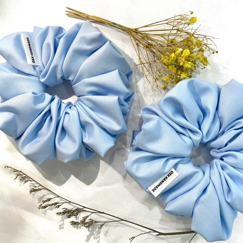 Cột tóc Buộc tóc Scrunchies handmade vải màu pastel