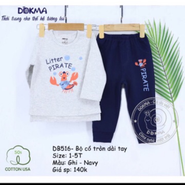 Bộ thu đông dokma cotton organic