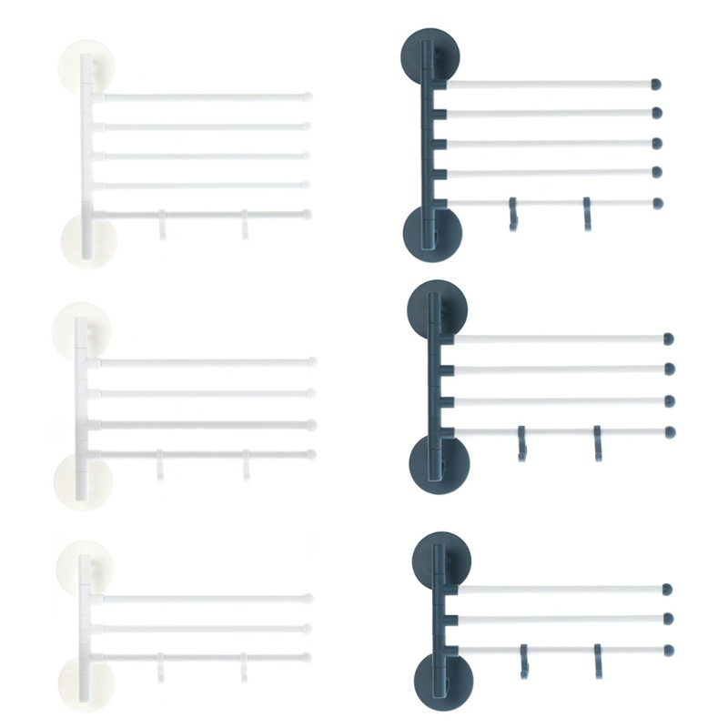 Giá Treo Khăn Gắn Tường Tiện Lợi 180° Bàn Xoay Tròn Chuyên Dụng Cho Nhà Bếp / Phòng Tắm