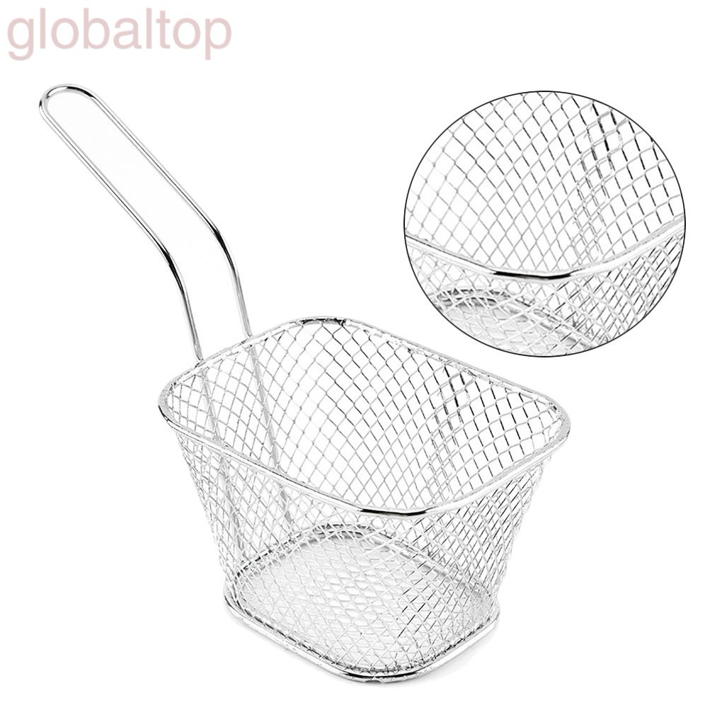 Rổ Vuông Chiên Khoai Tây Chiên Bằng Thép Không Gỉ