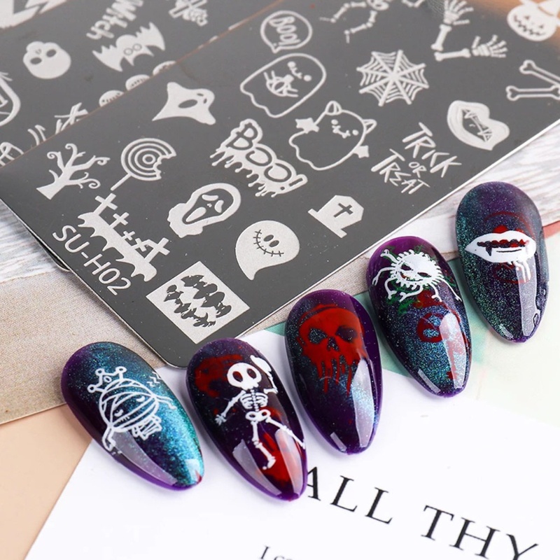 Khuôn Trang Trí Móng Tay Acrylic Phong Cách Halloween