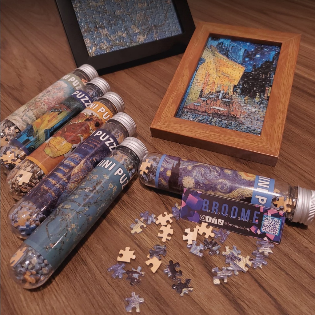 [38x52cm] Khung tranh xếp hình puzzle cho 150pcs 10x15 cm 500 mảnh và 1000 mảnh gỗ Trang trí để bàn hoặc treo tường