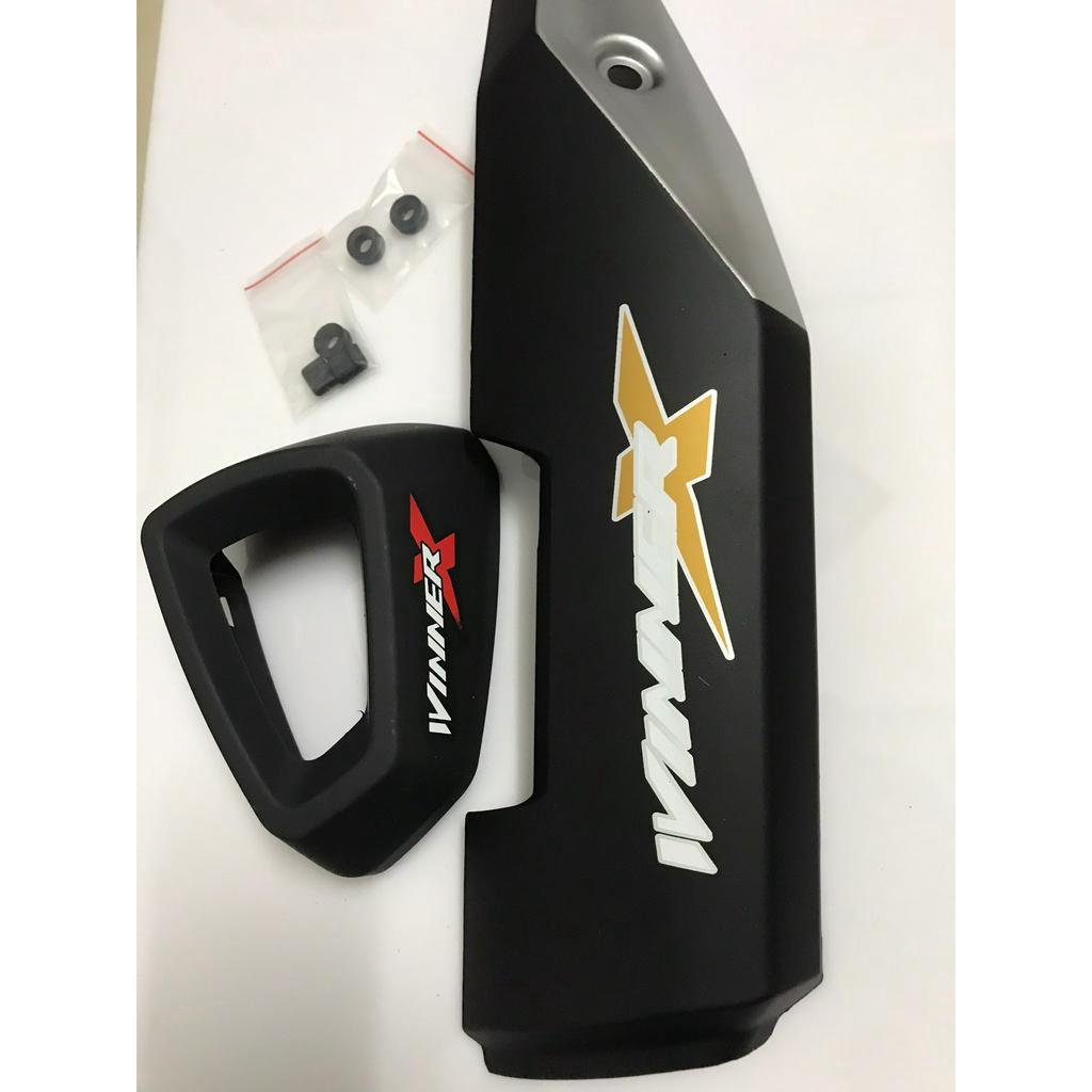 Bộ ốp pô chụp đít pô honda winner X 2019-2022 ( combo 2 món ) loại đẹp