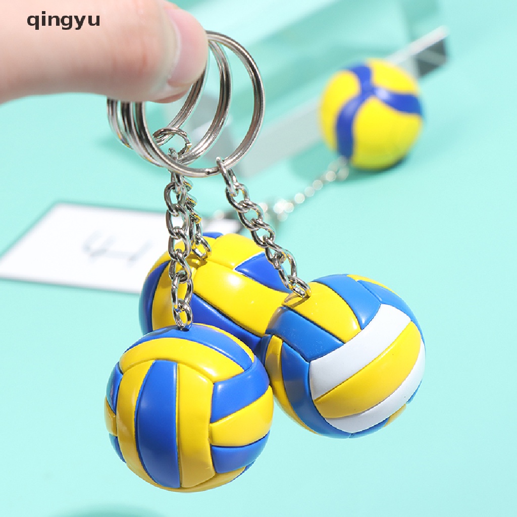 Móc Chìa Khóa Hình Quả Bóng Chuyền Mini Bằng PVC