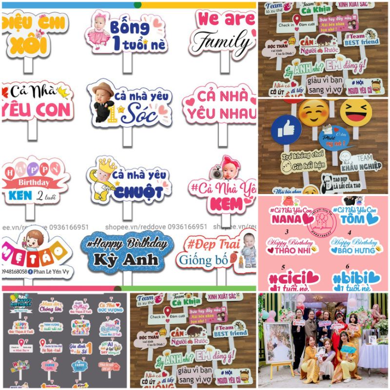 hastag cầm tay cho bé sinh nhật,cho bạn và người thân,hastag cầm tay đám cưới