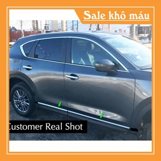 Nẹp sườn xe Mazda CX5 2015-2020 Hàng loại 1 bản nhỏ inox