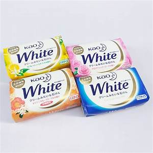 Xà Phòng Nhật White Kao 1 Xét 4 Bánh Mùi Hương Quyến Dũ Sữa Tươi,Hoa Hồng,Hương Cam,Hương Hoa Ly