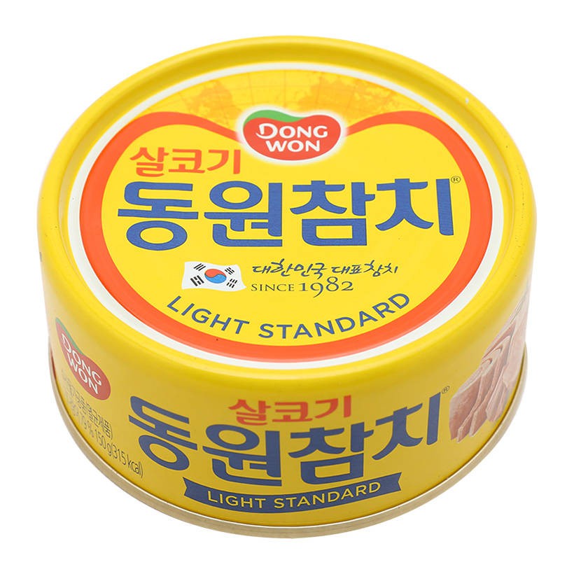 Cá Ngừ Hộp Truyền Thống Dongwon - Cá Ngừ Trắng Loại 100gr / 150gr - Nhập Khẩu Hàn Quốc