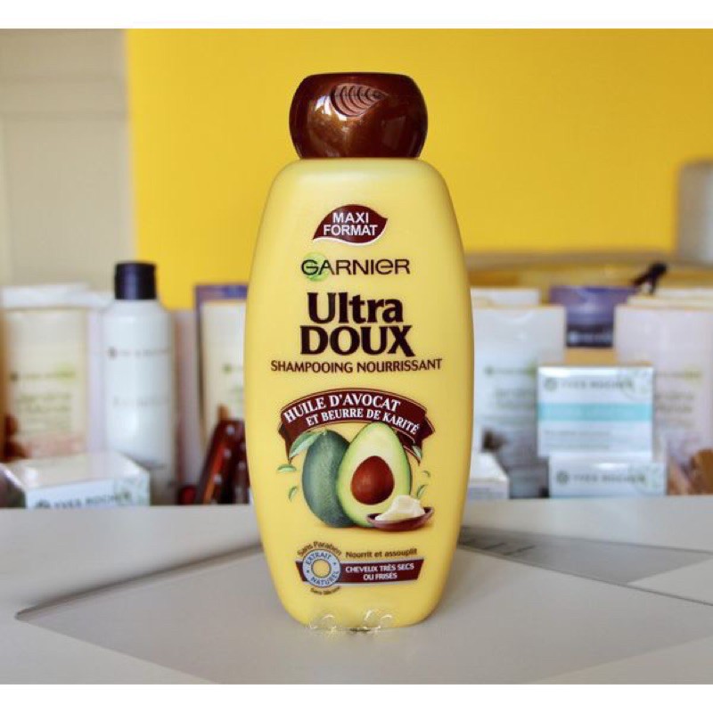 Dầu gội Garnier Ultra Doux chăm sóc tóc hư tổn 200ml