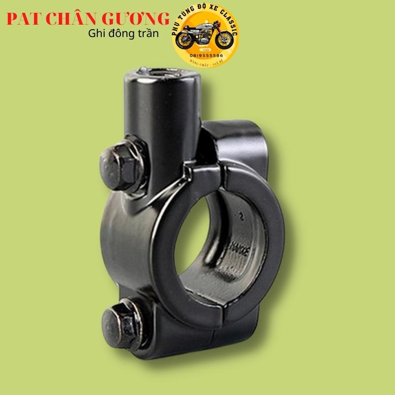 Giá gắn chân gương 10mm, cùm gắn gương kiểng cho ghi đông trần 22mm xe máy độ