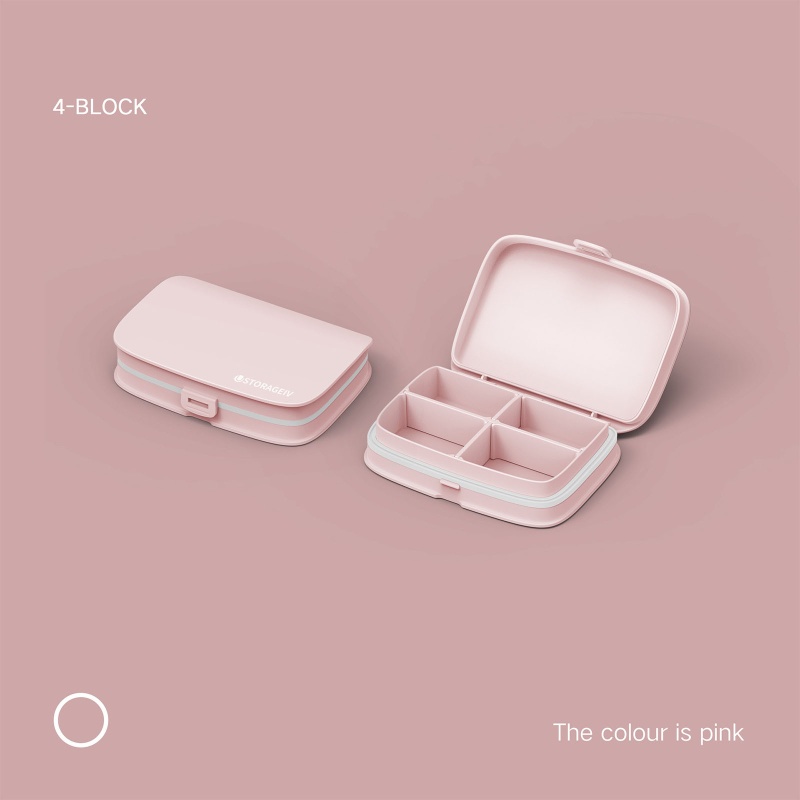 Hộp Đựng Thuốc Viên 4 / 6 Ngăn Tiện Lợi