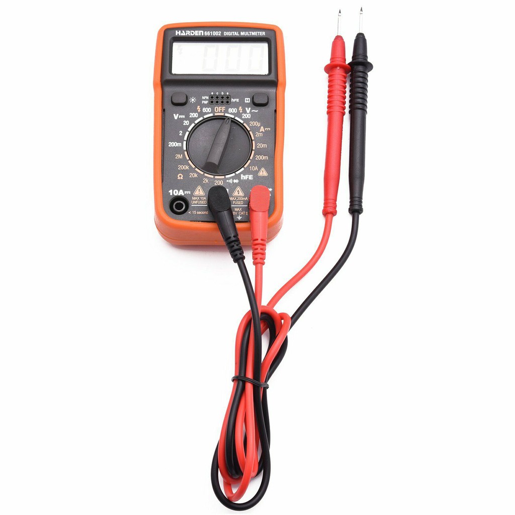 Đồng hồ đo điện vạn năng kèm theo pin Harden