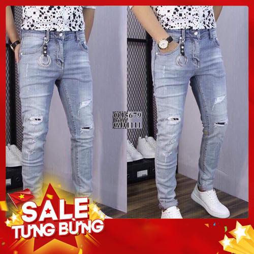 Quần Bò Nam chất đẹp, dày dặn quần jean nam Rách Đẹp của shoptwo 5679 - Hàng nhập khẩu