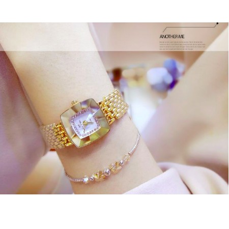 Đồng Hồ Nữ BEE SISTER 1197 Mặt Vuông Chính Hãng