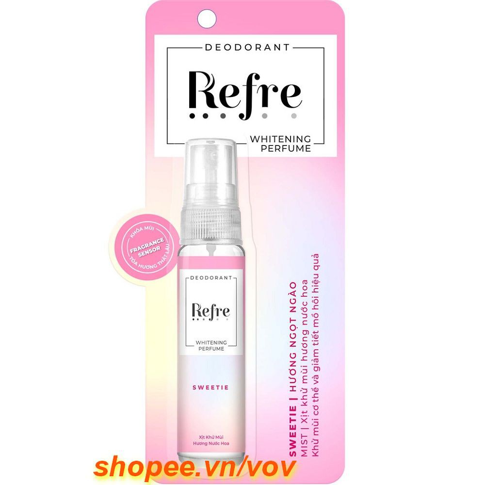 Xịt Khử Mùi Refre 30Ml Dưỡng Sáng Da Với Nhiều Hương Thơm Giúp Bạn Dễ Lựa Chọn Hơn, Vov Cung Cấp & Bảo Trợ.