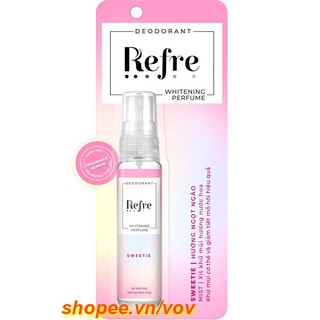 Xịt Khử Mùi Refre 30Ml Hương Ngọt Ngào Dưỡng Sáng Da, Vov Cung Cấp & Bảo Trợ.