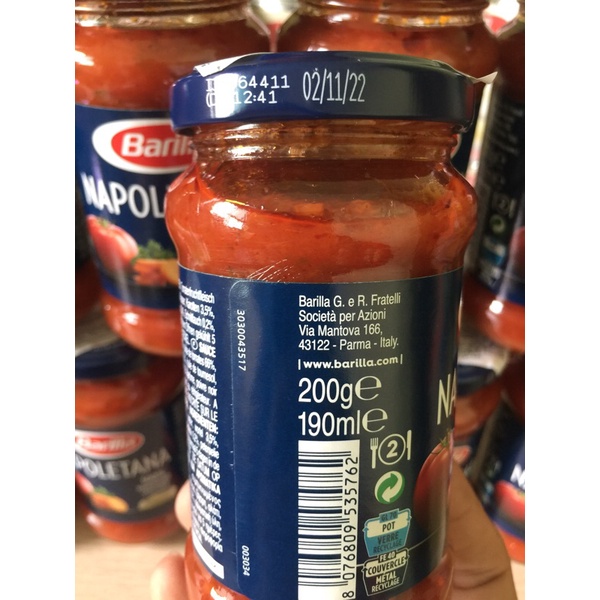 Sốt Mì Ý Cà Chua Barilla Napoletana Lọ 200g-Sốt Cà Chua Barilla/Truyền Thống/Rau,Củ,Quả-Nhập Khẩu Italia | BigBuy360 - bigbuy360.vn