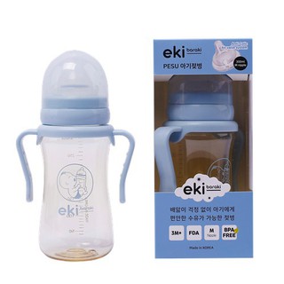 Bình sữa Eki Baraki pesu cổ rộng 300ml