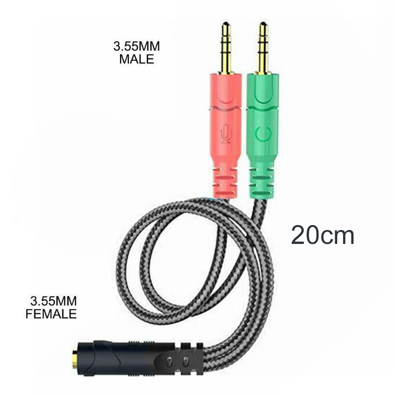 Dây Cáp Chia Cổng Tai Nghe 20cm Cho Pc Bj Franchisky | BigBuy360 - bigbuy360.vn