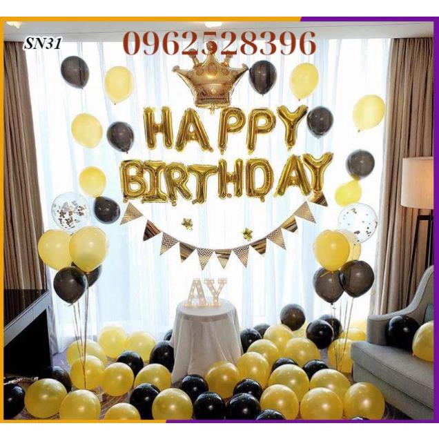 [Nhiều Mẫu Lựa Đẹp]❤️Đầy Đủ❤️Set Bóng Trang Trí Sinh Nhật SN3032