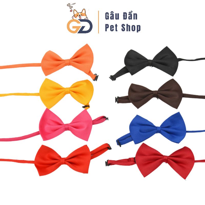 Nơ Cho Chó Mèo - Vòng Cổ Nơ Bướm Cho Thú Cưng