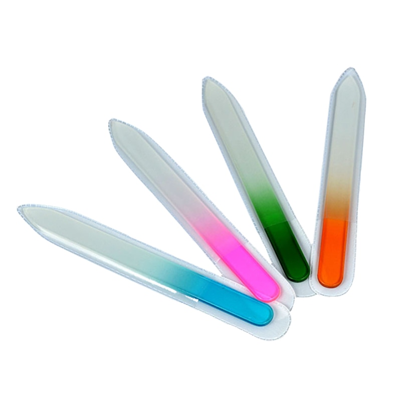 1 cái Nail File Buffing Pha lê Thủy tinh bền Nail Art Buffer Files Device Tool Công cụ chà nhám Khối Làm móng Chuyên nghiệp Làm móng chân