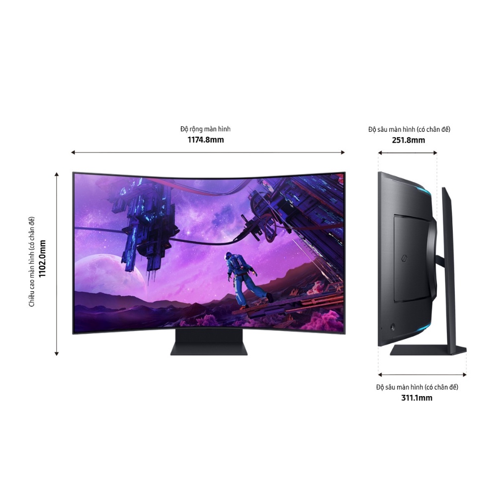 Màn hình cong Samsung Odyssey Ark 55inch LS55BG970NEXXV