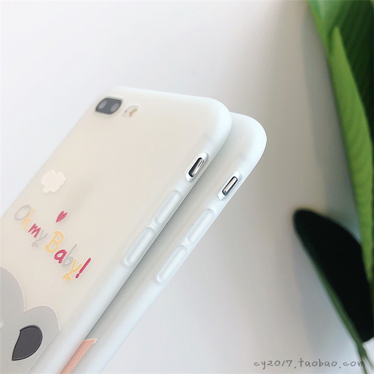 Ốp lưng iPhone hình hà mã chất liệu mịn siêu mỏng cho 6 6s 7 8 X XS XR XS MAX 11 11pro 12 12pro 12promax (40b)