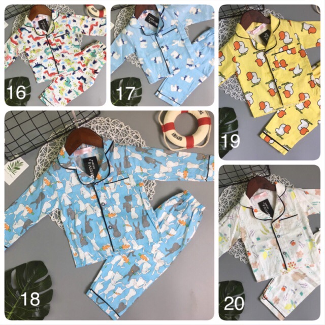 [Link 1]Bộ pijama tay dài xinh iu cho bé trai và bé gái