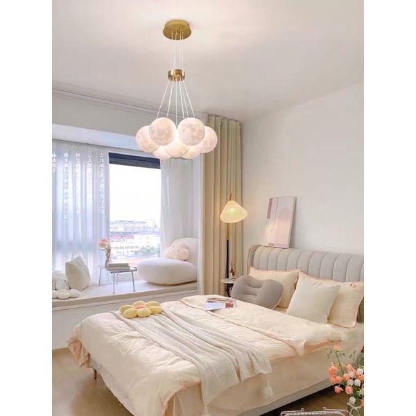 Đèn chùm thả hình mặt trăng Moon series phong cách Bắc Âu sang trọng