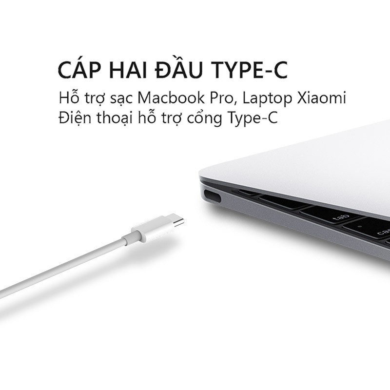 Dây Cáp Type C to Type C ZMI AL307/AL307E, Dòng Điện 3A, Dài 1m