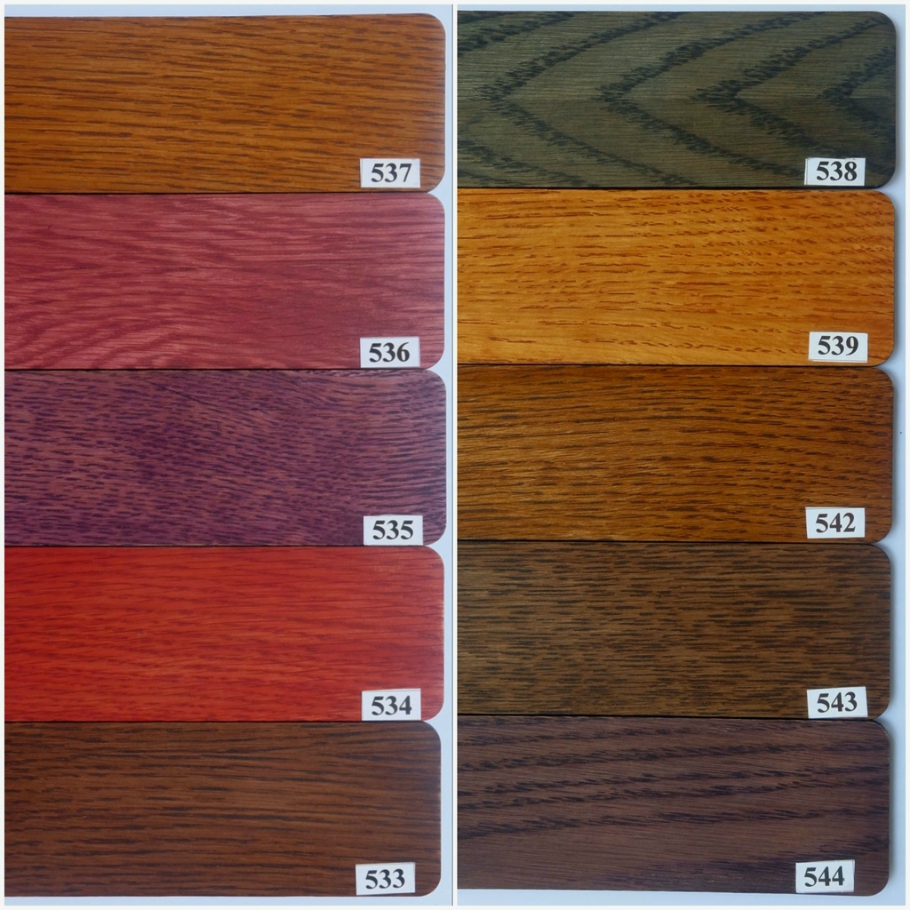 Sơn gỗ lau tay gốc dầu wood stain mã 530 - 550  lon 800gr, công ty Creative Life - LUMY Wood Decor