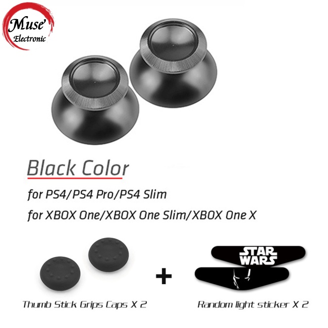 Bộ Nút Bấm Hình Nấm Bằng Kim Loại Thay Thế Cho Tay Cầm Chơi Game Ps4 / Ps Slim / Ps4 Pro / Xbox One S / Xbox One X