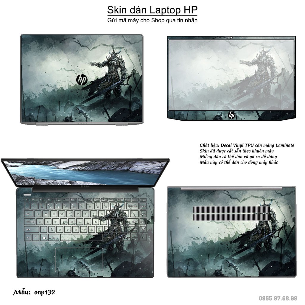 Skin dán Laptop HP in hình One Piece _nhiều mẫu 15 (inbox mã máy cho Shop)