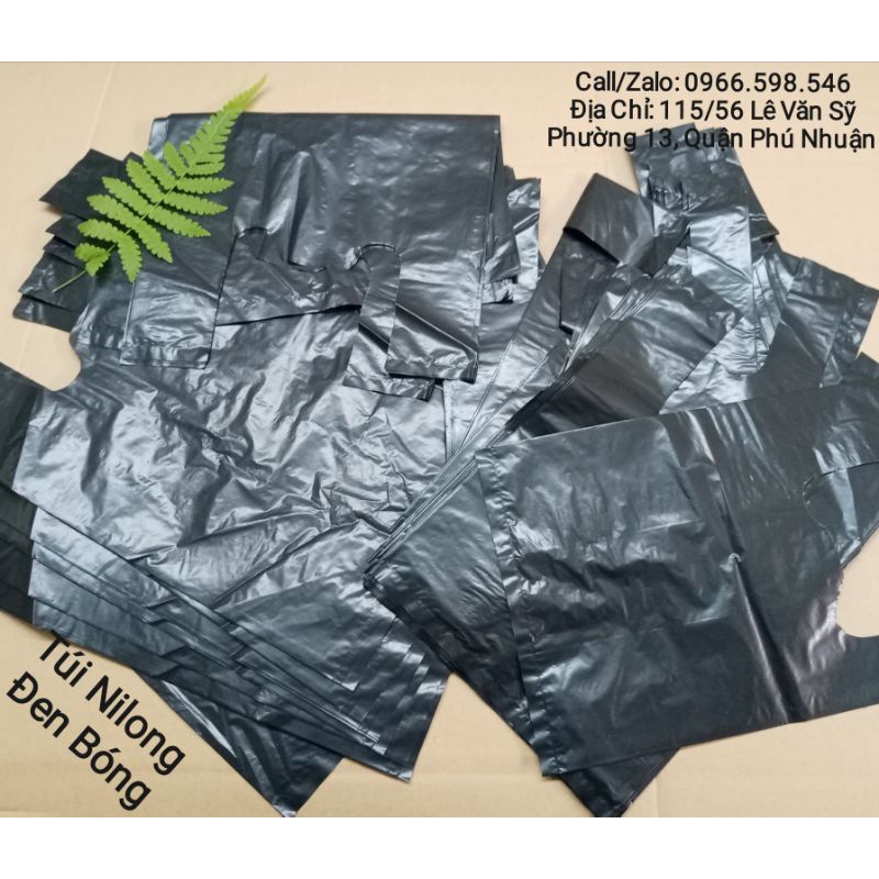Túi nilong đen BÓNG, DẺO, DÀY | tiện đóng hàng, đựng đồ các loại (500g/1kg)