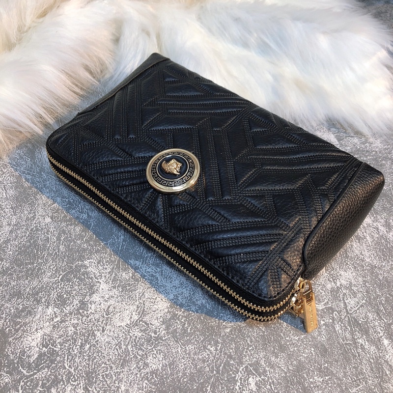 ` Ví Kẹp Nách Nam Monbl.al Bản To 2 khóa Đựng GIấy Tờ Xe, CLucth Nam Cầm Tay Da Bò 100% sang TRọng Đẳng Cấp VG652