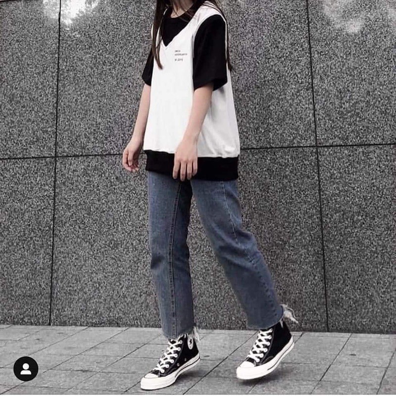 Áo gile thêu chữ oversize form rộng clip ảnh thật DTL | BigBuy360 - bigbuy360.vn