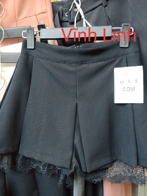 Quần giả váy pha ren( kèm ảnh shop chụp) | BigBuy360 - bigbuy360.vn