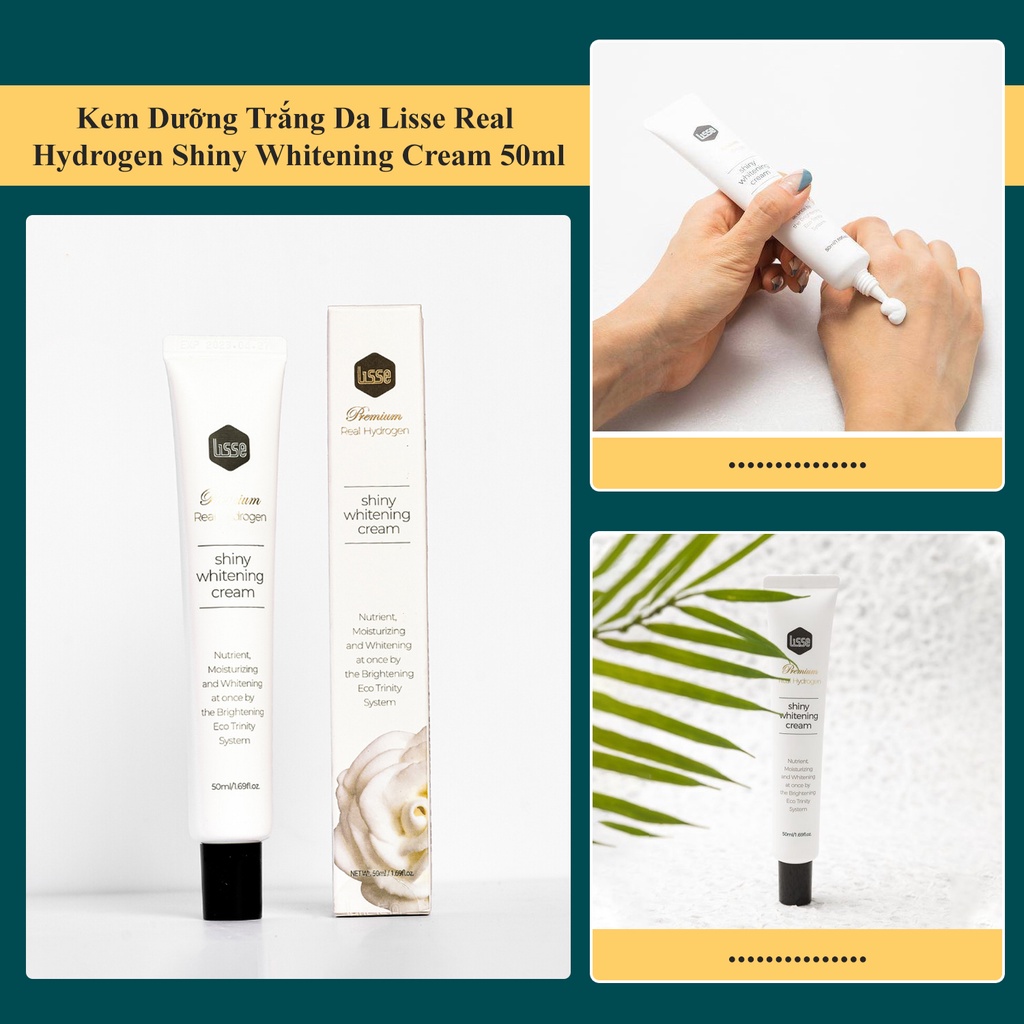 Kem Dưỡng Trắng Da Lisse Real Hydrogen Shiny Whitening Cream 50ml