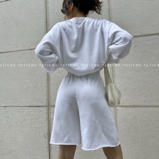TATICHU Quần thun lửng cột dây - Drawstring Longline Short