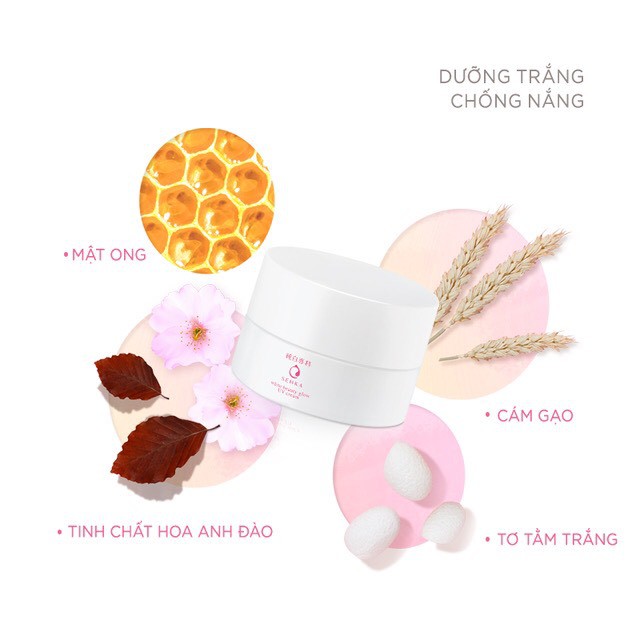 Kem dưỡng trắng da Senka White Beauty Glow UV Cream 50g